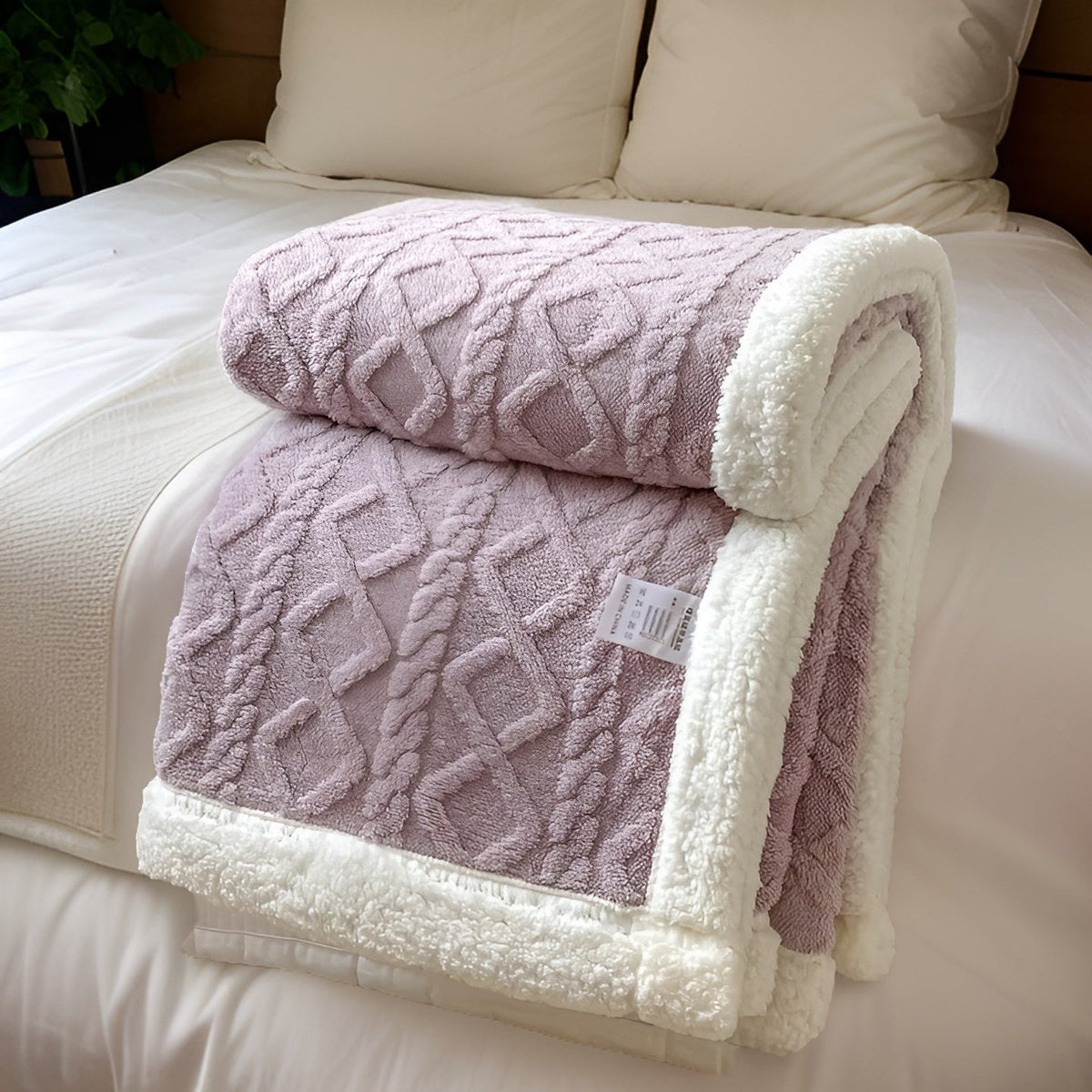 Zweiseitige Fleecedecke für Sofa und Bett