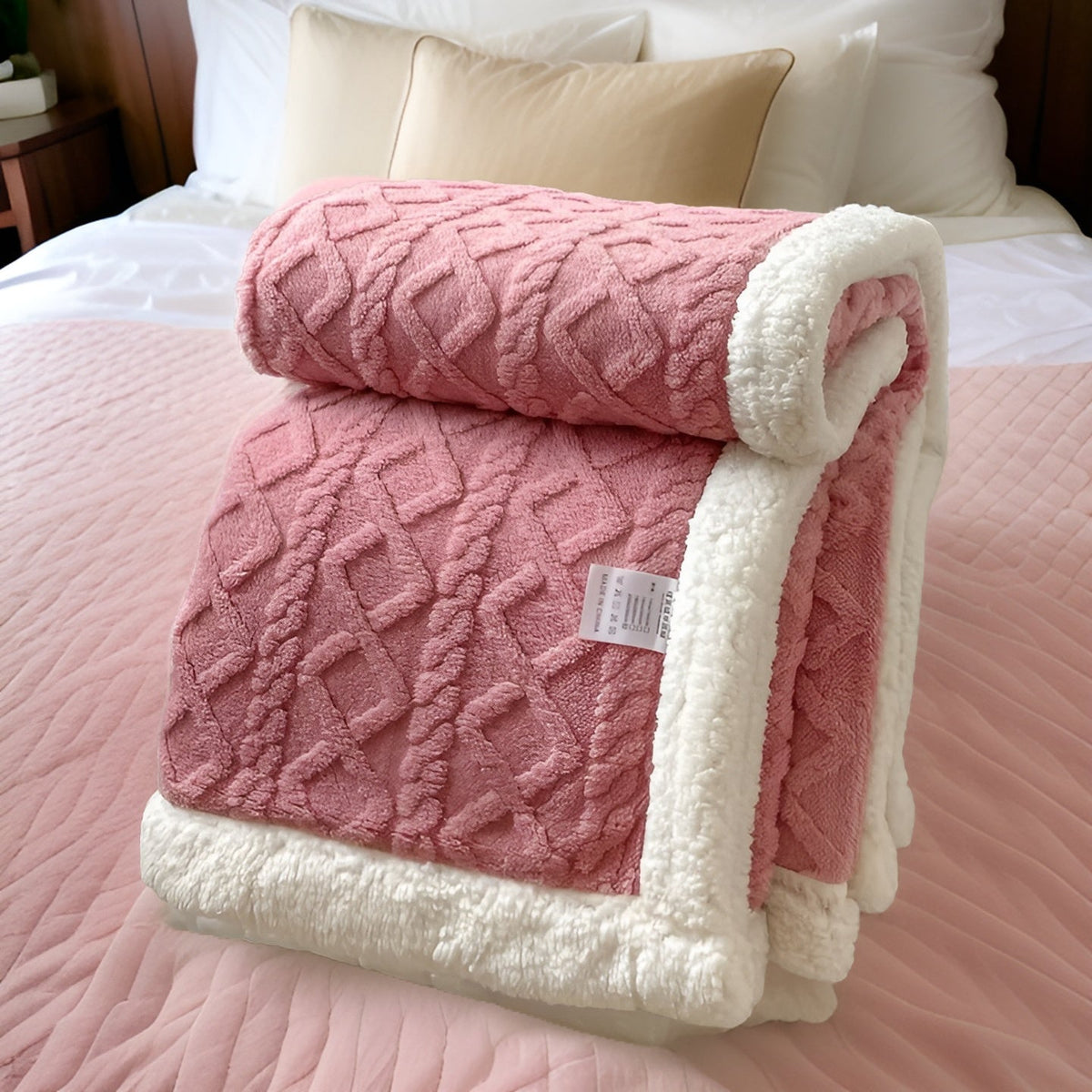 Zweiseitige Fleecedecke für Sofa und Bett