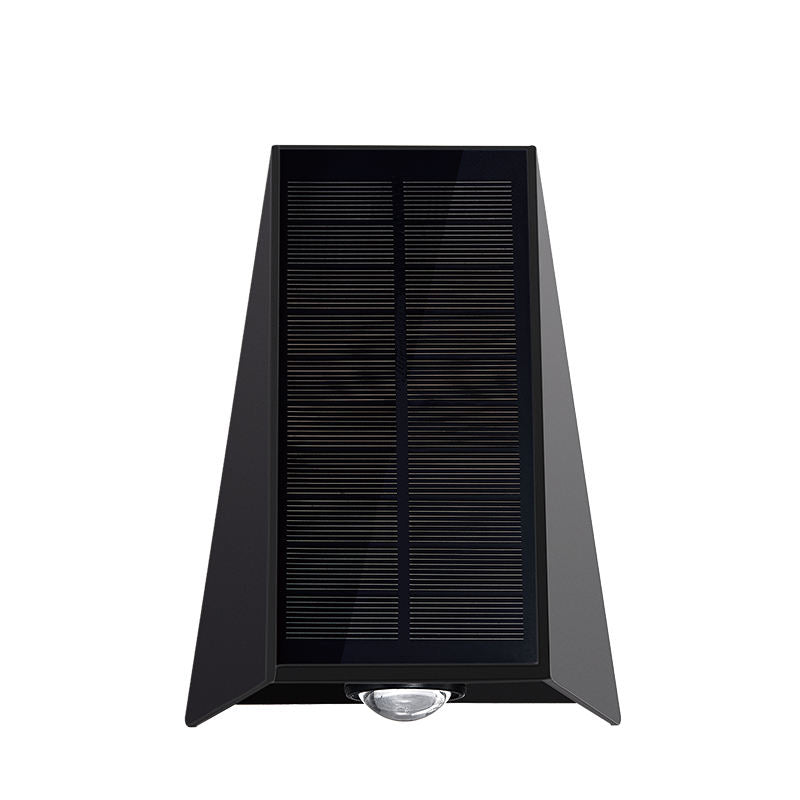 SolarGlow – Moderne LED-Solar-Wandleuchte Schwarz für Garten & Terrasse