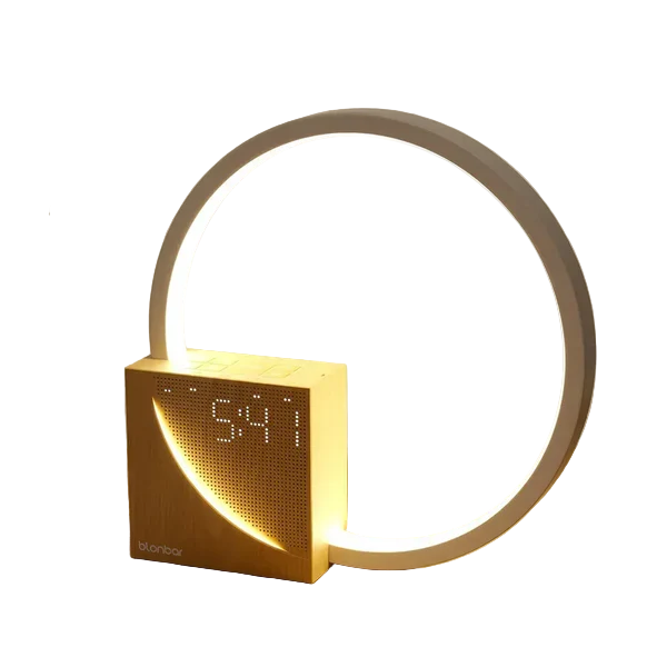 GlowTime Touch Wecker – Modernes Nachttischlicht mit Touch-Steuerung Weiß Schlafzimmer