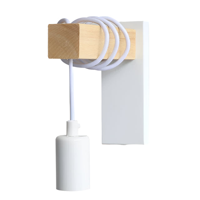 OakSteel LED-Wandleuchte aus Holz & Metall – Rustikales Design für Wohnzimmer