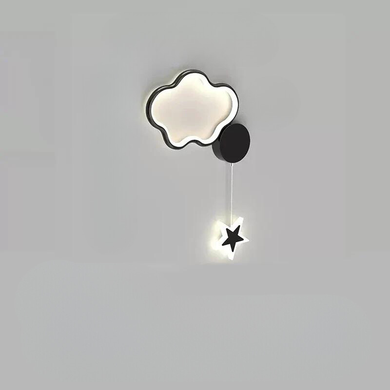 StellarGlow - LED-Wandleuchte mit Sternen und Mond - Bezaubernde Beleuchtung für das Schlafzimmer