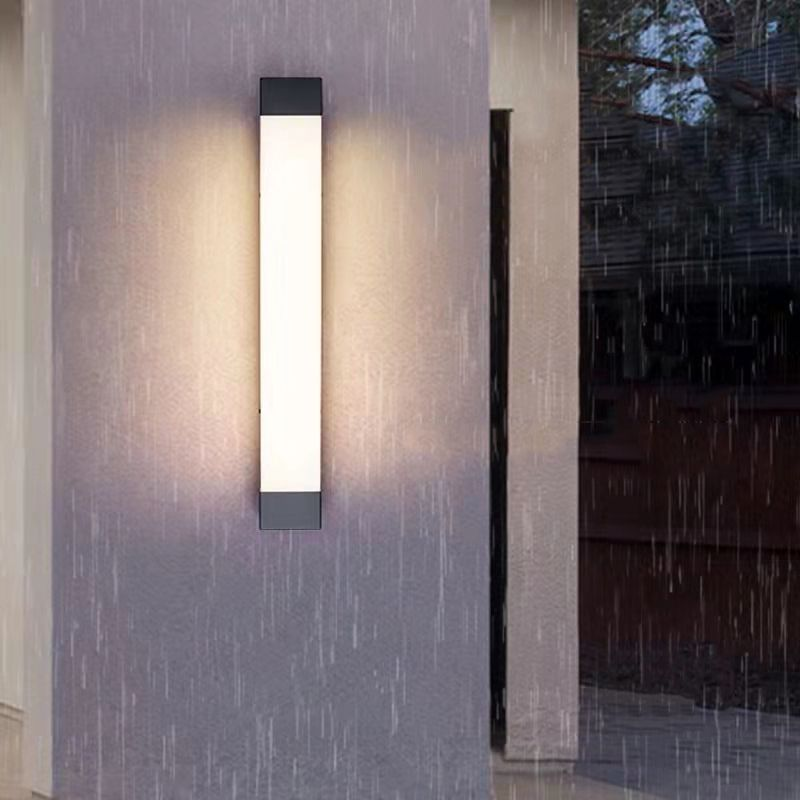 LumoLine Außenwandleuchte Modern LED Schwarz für Terrasse