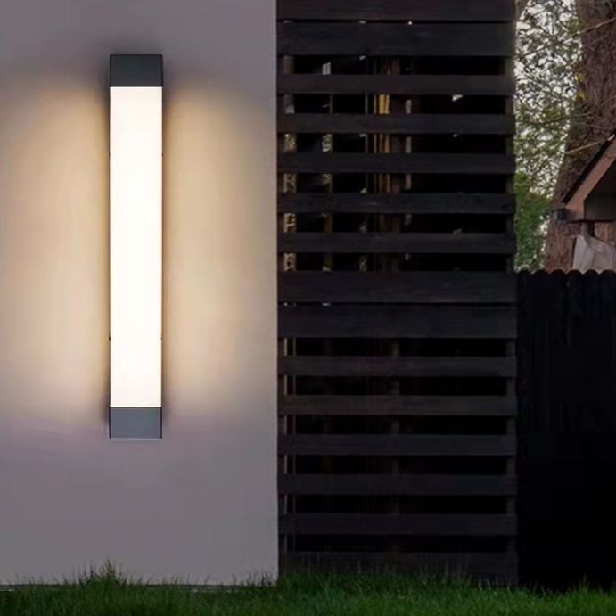 LumoLine Außenwandleuchte Modern LED Schwarz für Terrasse