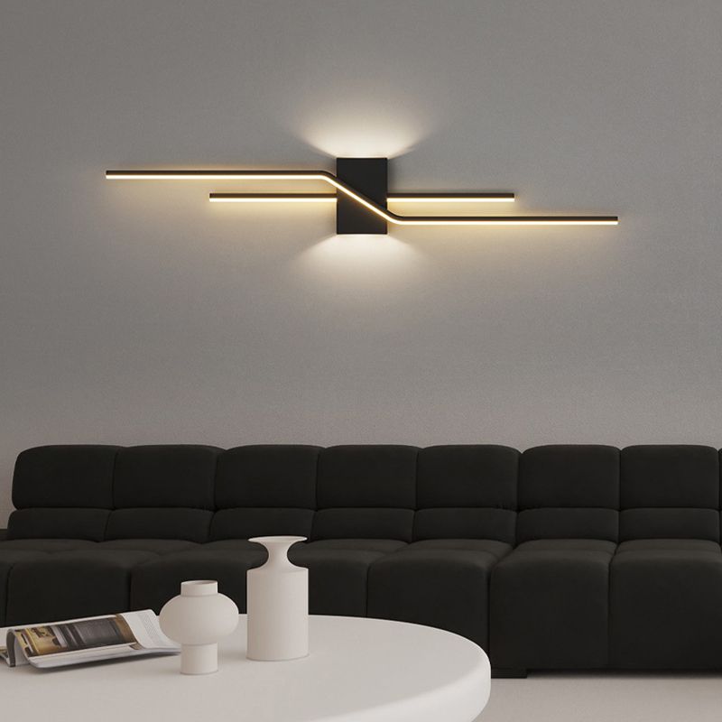 AetherGlow Moderne Wandleuchte - Elegantes Metall- und Acryldesign für Wohnzimmer oder Schlafzimmer