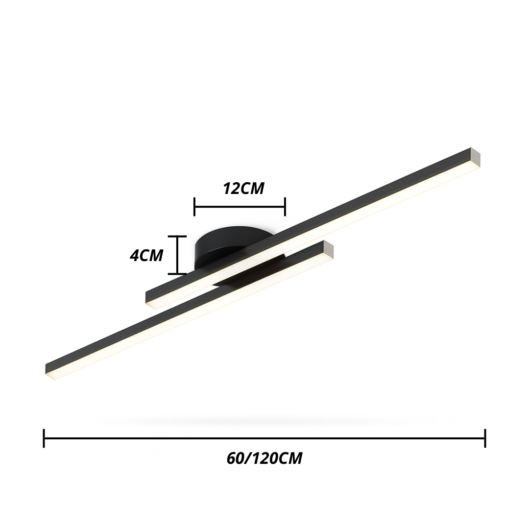 Moderne LED-Deckenlampe flach – Ideal für Wohnzimmer