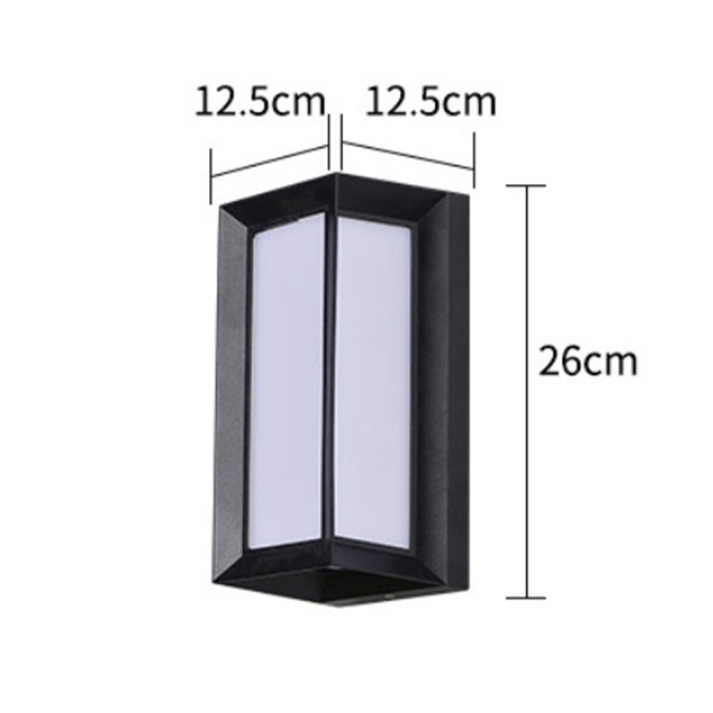 LumoDuo Außenwandleuchte Modern LED Schwarz-Weiß für Terrasse