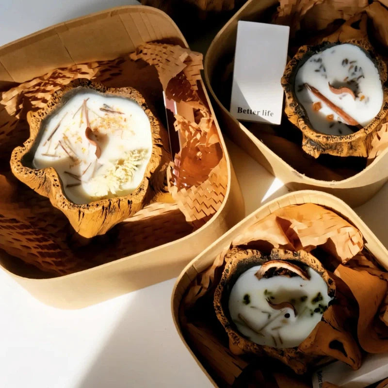 LumoNest Kerzenschale Vintage-Stil Bronze für Tischdeko Innen