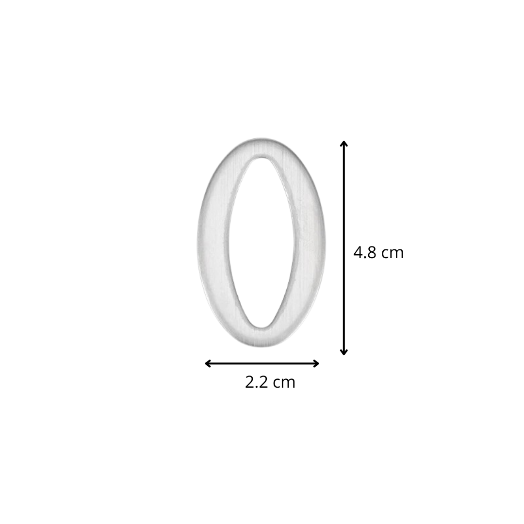 Edelstahl Hausnummer Modern Außen Wetterfest für Fassade und Hauseingang 3D Optik Silber