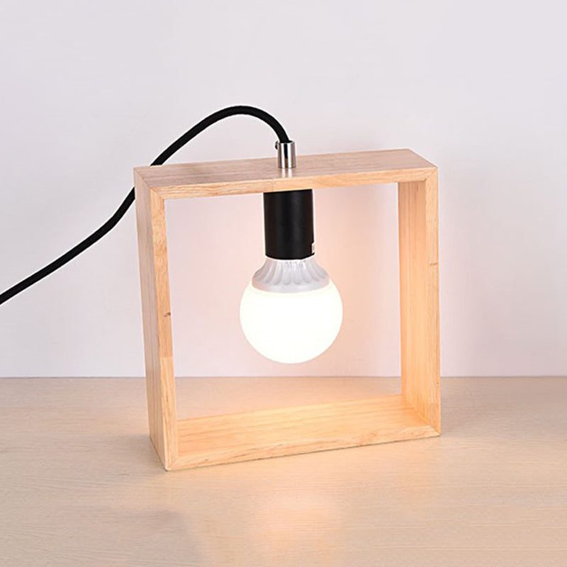 LumoWood LED Tischlampe Holzdesign Modern Eiche Wohnzimmerlicht