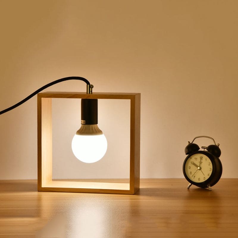 LumoWood LED Tischlampe Holzdesign Modern Eiche Wohnzimmerlicht