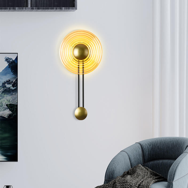 LumaCircle Moderne LED-Wandleuchte mit Arm - Schwarz für stimmungsvolle Beleuchtung