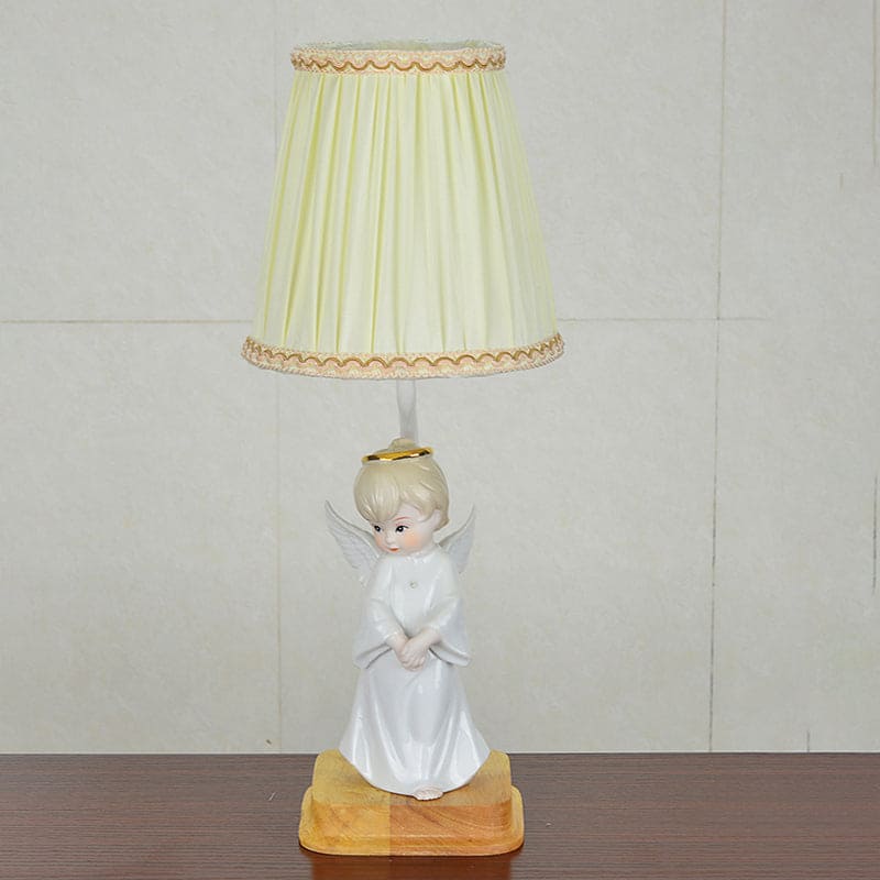 Angel Aura Nachttischlampe Klassisch Engelsfigur Weiß Schlafzimmer