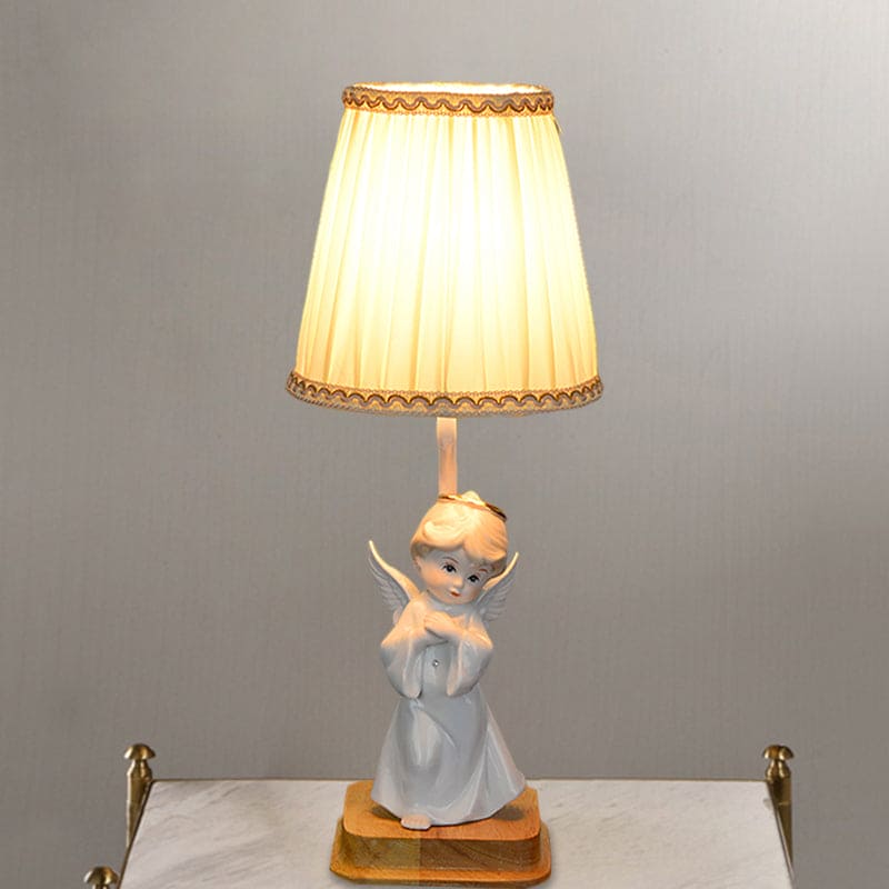 Angel Aura Nachttischlampe Klassisch Engelsfigur Weiß Schlafzimmer
