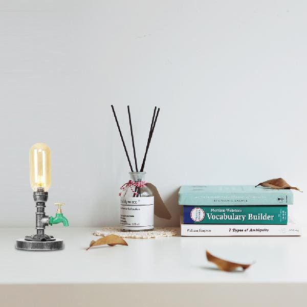 AmberLux Glas-Tischlampe Kapstil Klar für Wohnzimmer