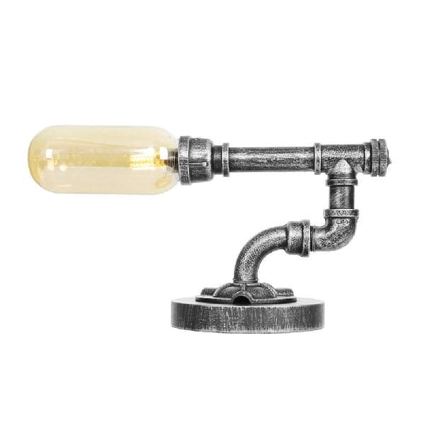 AmberLux Glas-Tischlampe Kapstil Klar für Wohnzimmer