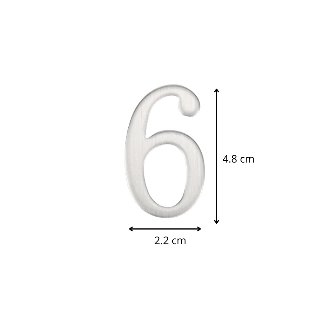 Edelstahl Hausnummer Modern Außen Wetterfest für Fassade und Hauseingang 3D Optik Silber