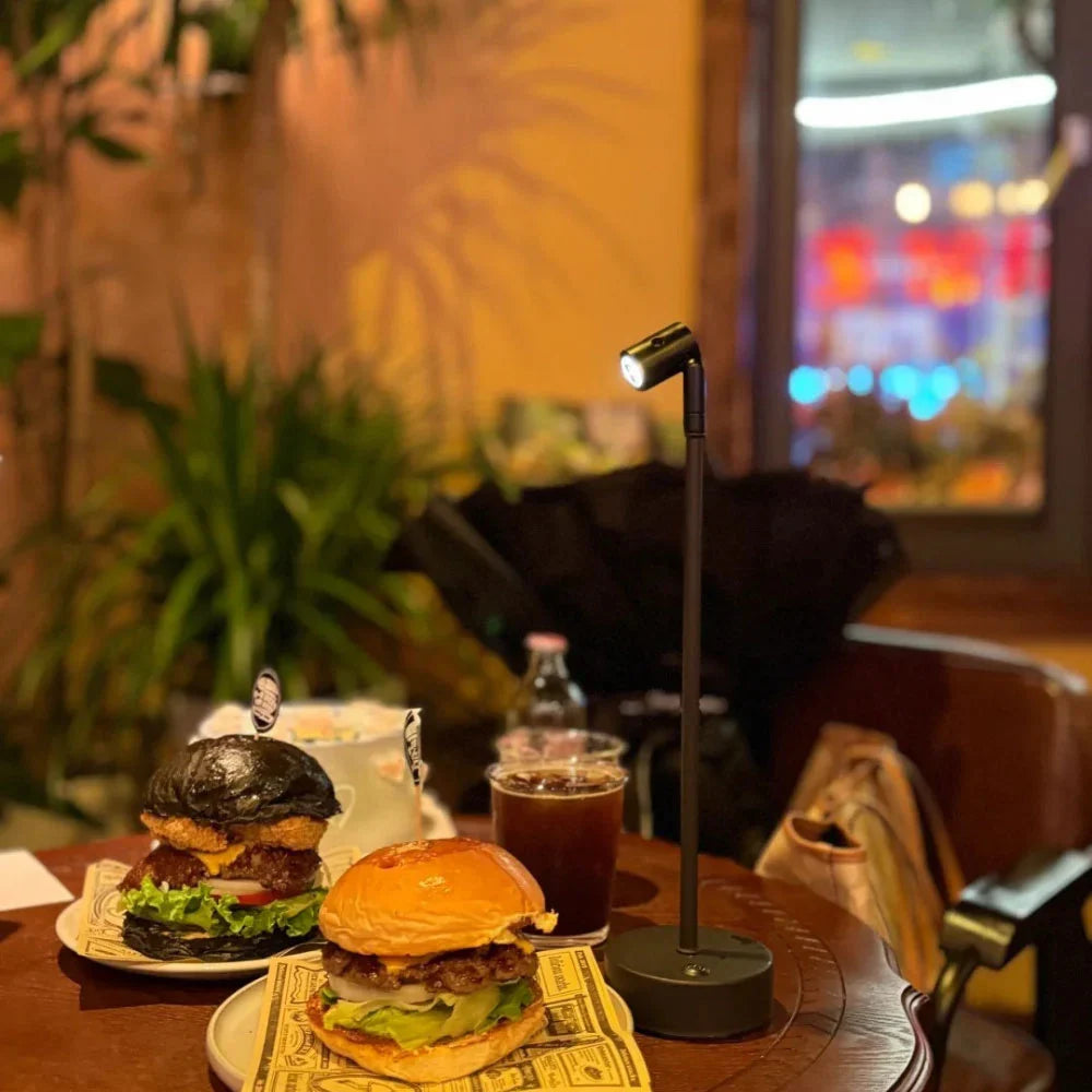 LumoLite Design-Tischlampe LED dimmbar schwarz fürs Büro