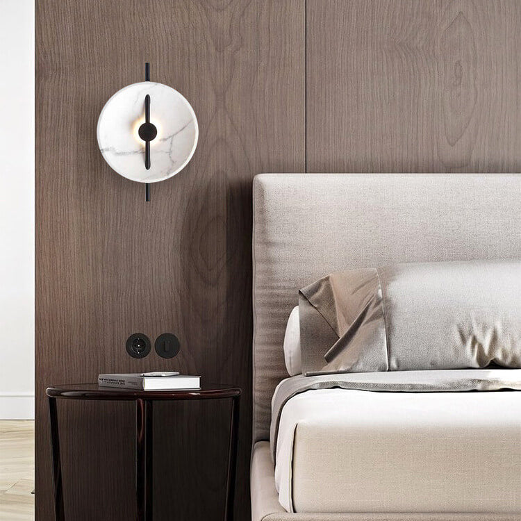 VerdeLamp - Moderne LED-Wandleuchte aus Kunstharz und Marmor