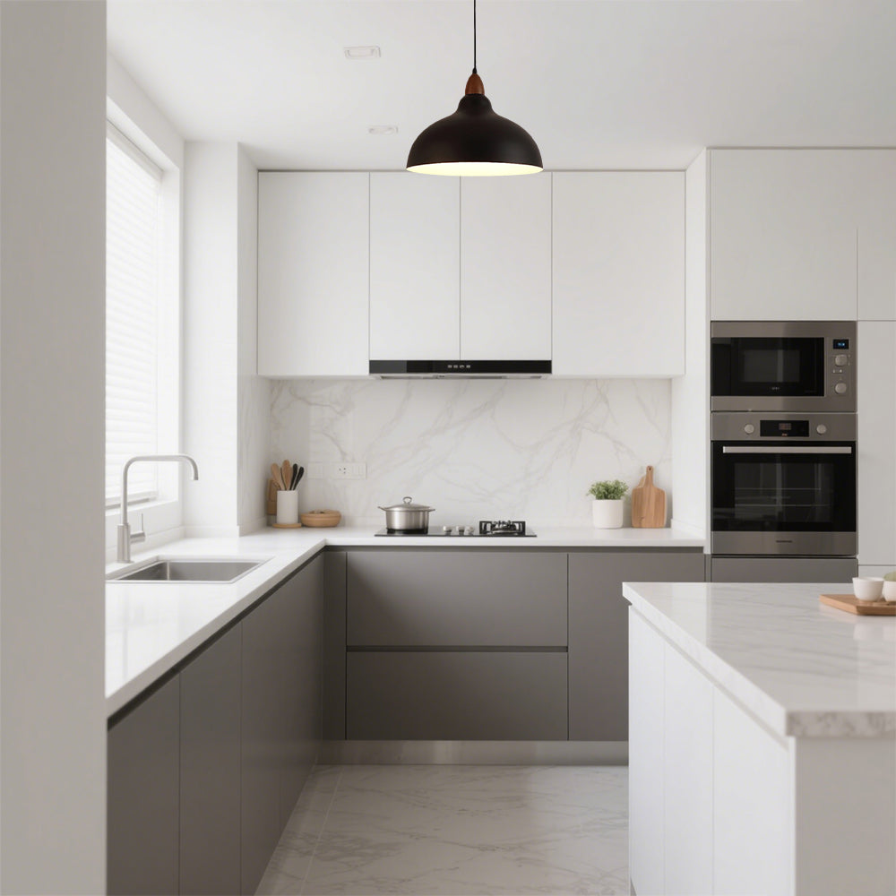 LumoSwing Hängelampe modern – dimmbar, schwarz, für Esszimmer