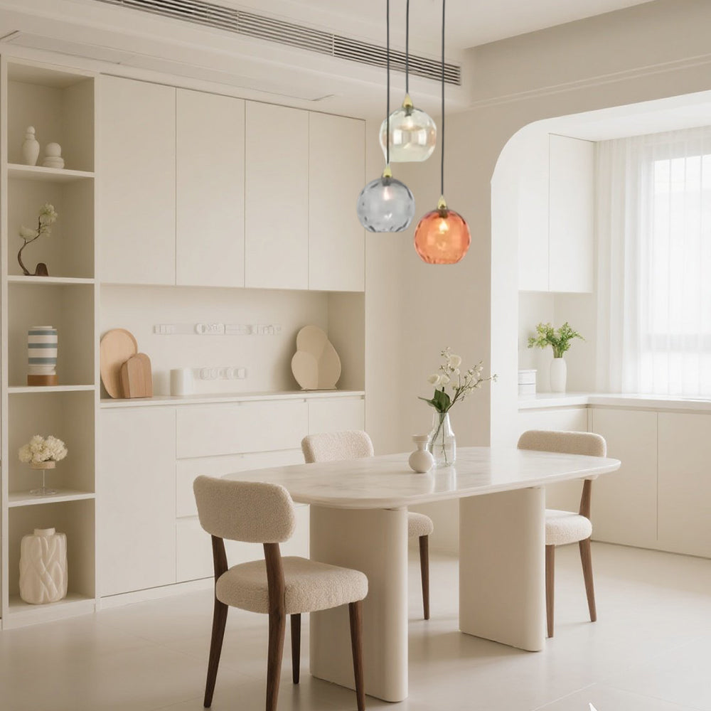 AquaGlow Glas-Pendelleuchte Modern Bunt mit Wassereffekt für Esszimmer