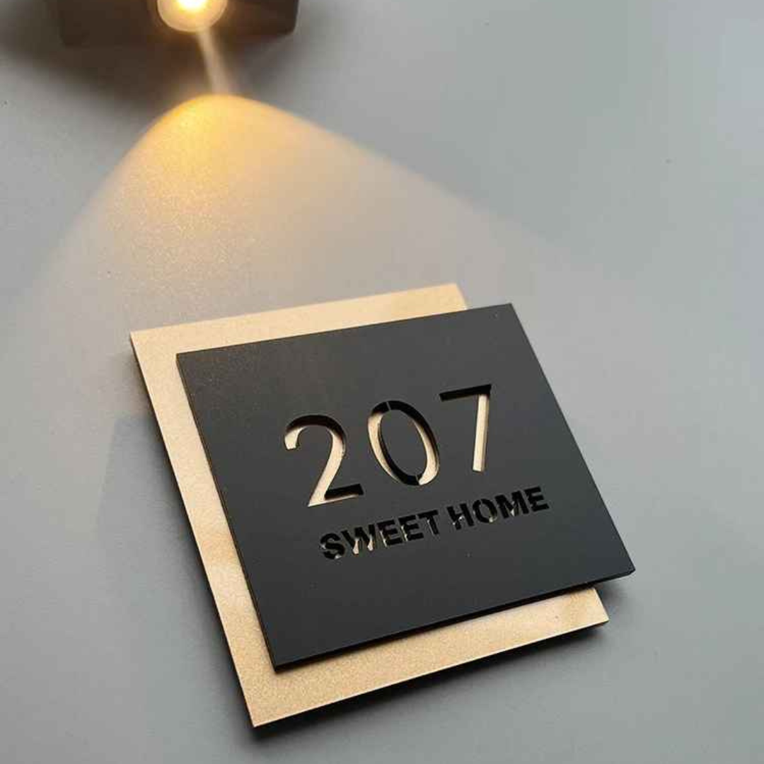 Acryl Hausnummer 3D Schwebend Modern Außen Wetterfest für Fassade und Hauseingang Anthrazit