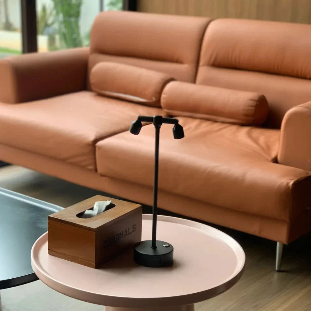 LumoLite Design-Tischlampe LED dimmbar schwarz fürs Büro