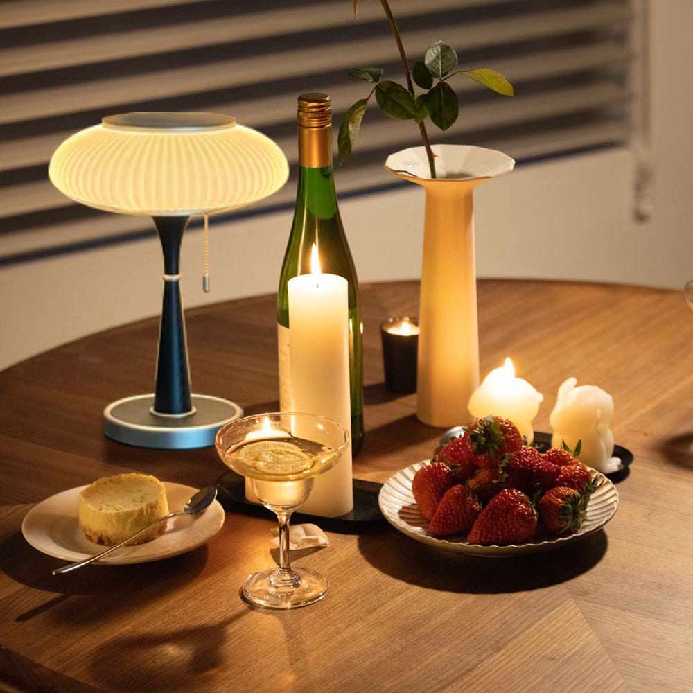 Minimalistische Tischlampe in Pilzform – LED – Dimmbar – Schlafzimmer