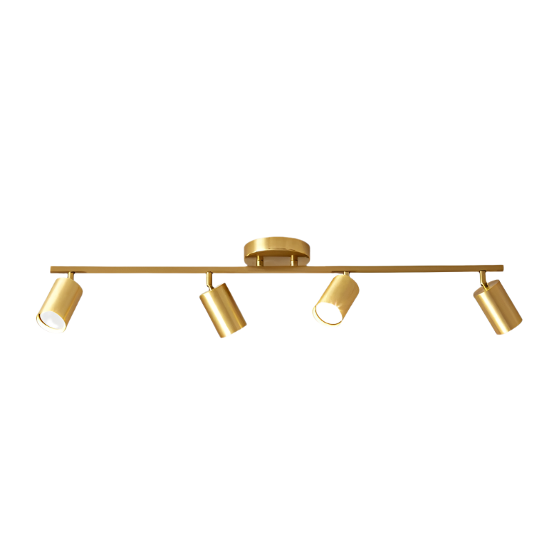 LumeTrack – Minimalistischer Goldener LED-Deckenstrahler