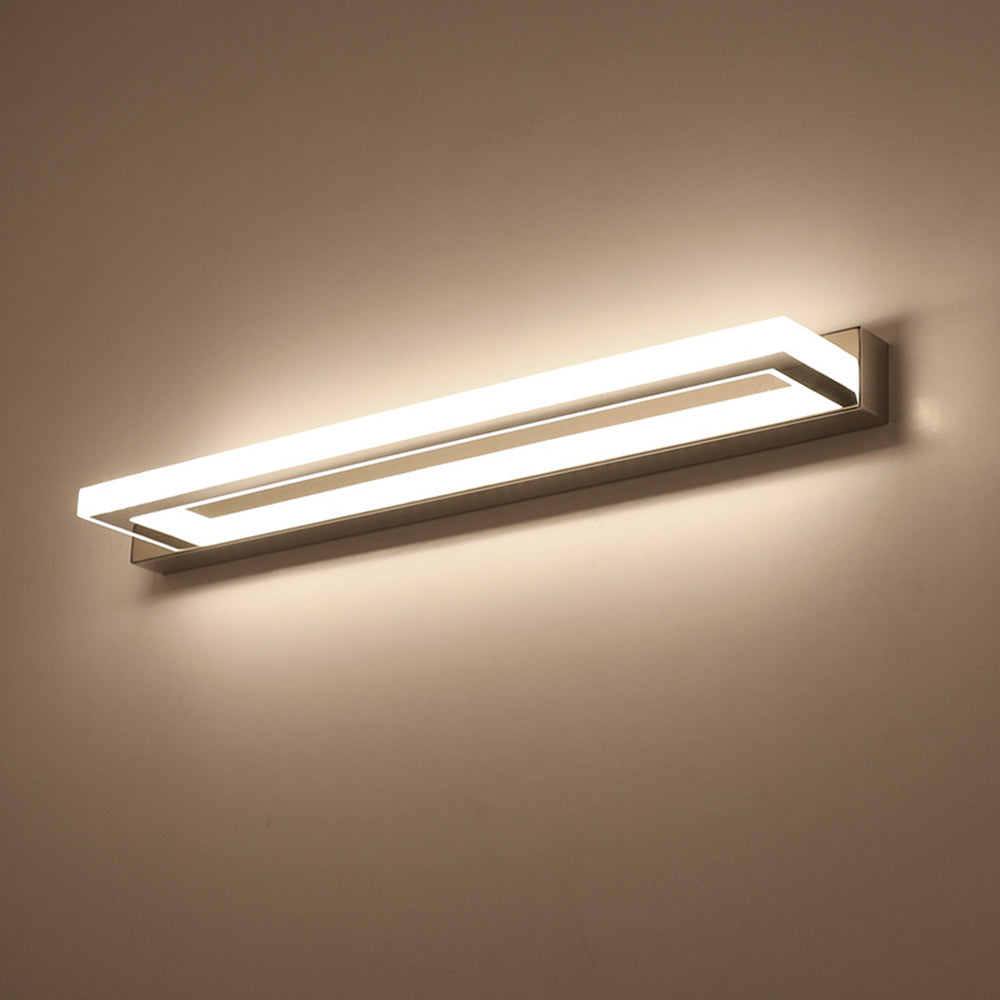 NeonGleam - Elegante rechteckige LED-Wandleuchte