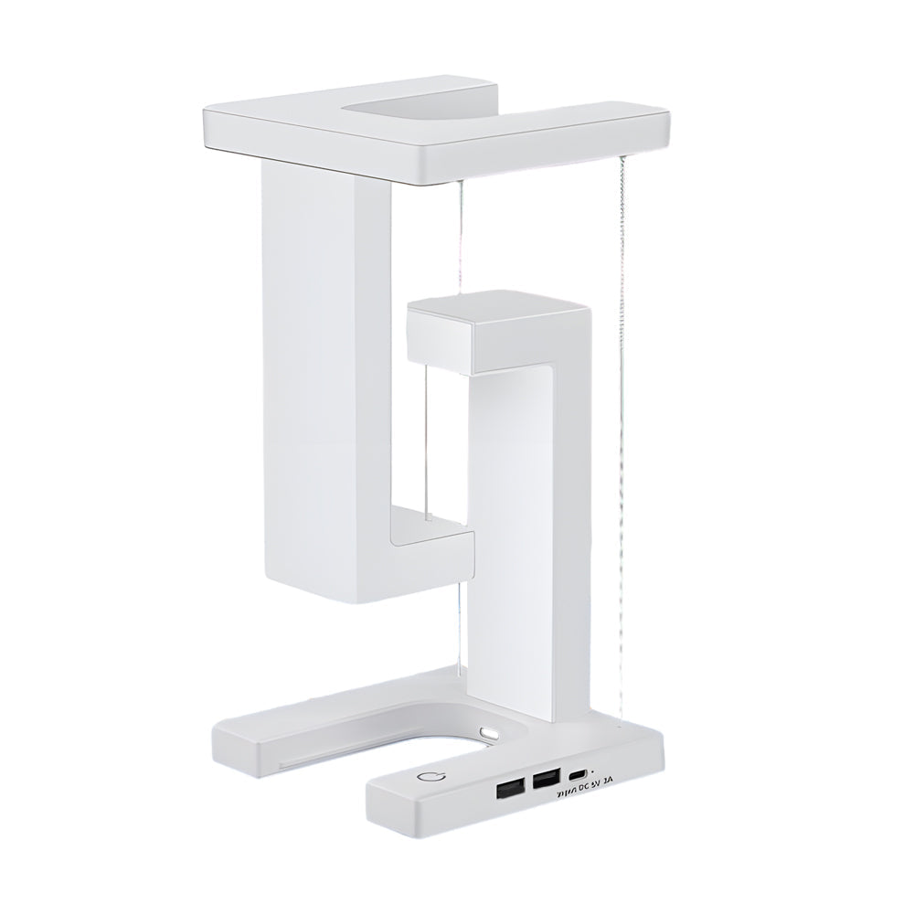 EclipseLite - Moderne schwebende Tischleuchte mit LED und kabelloser Aufladung