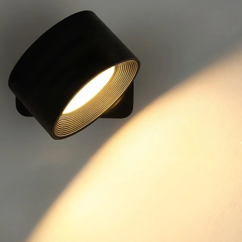 InfiniteGlow | Kabellose Dimmbarer LED-Wandleuchte mit 360° Drehfunktion