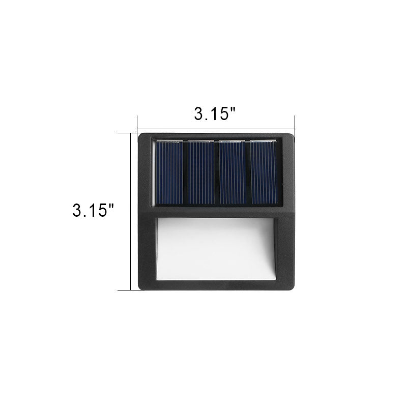 StepGlow Solar-Treppenlicht Rund/Quadrat IP65 für Garten