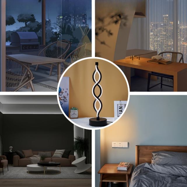 SilverWave - Aluminium LED-Tischleuchte mit dimmbarer Beleuchtung