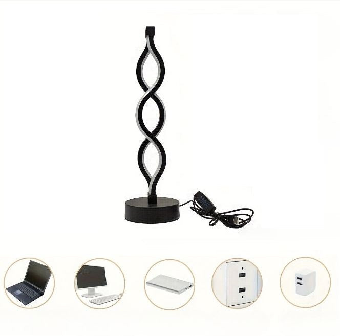 SilverWave - Aluminium LED-Tischleuchte mit dimmbarer Beleuchtung