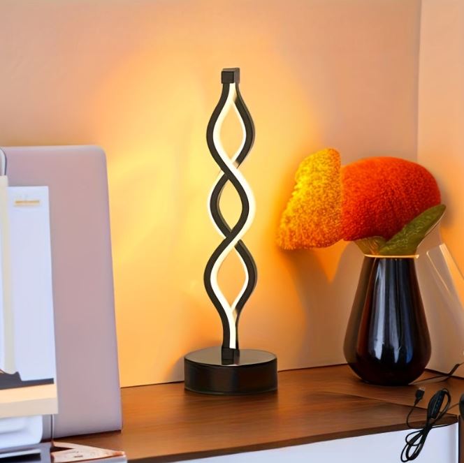 SilverWave - Aluminium LED-Tischleuchte mit dimmbarer Beleuchtung