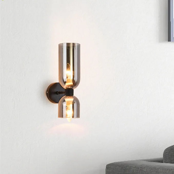 VitraGlow Glas Wandleuchte – Modern, LED, Gold, Für Flur