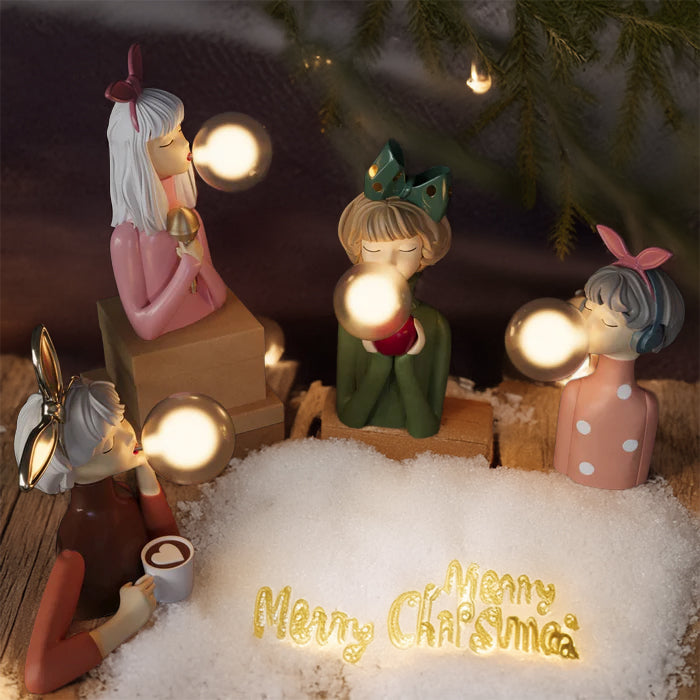 Handgefertigte LED Tischlampe aus Holz für Wohnzimmer & Schlafzimmer