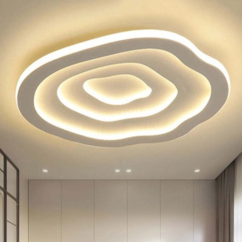 Spiralen Acryl LED-Deckenleuchte - Warmes/weißes Licht für moderne Innenräume