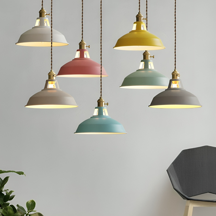 Loftico Hängeleuchte, Industrial Retro, Metall, 1-Flammig, Für Wohnzimmer
