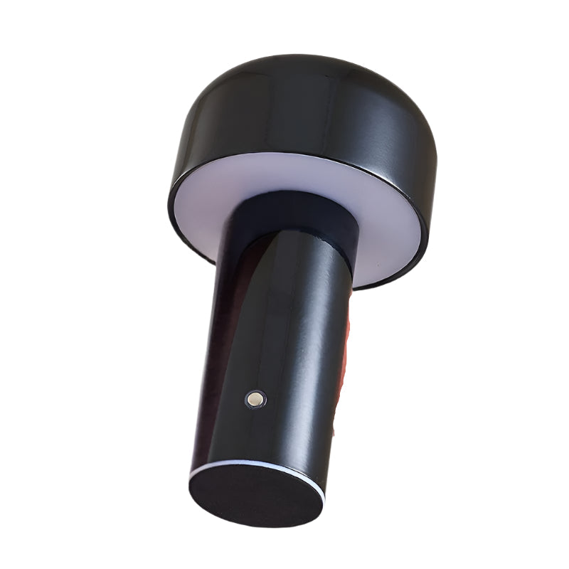 LumaFungo LED Pilzlampe – Kabellos, dimmbar, retro, gold, für Terrasse