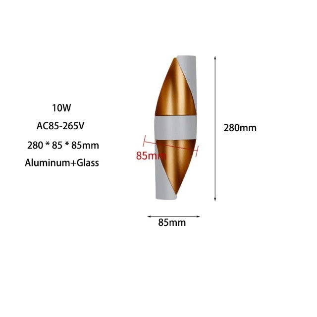 TwilightEdge – LED Außenwandleuchte Up & Down, wasserdicht für Garten & Hauswand