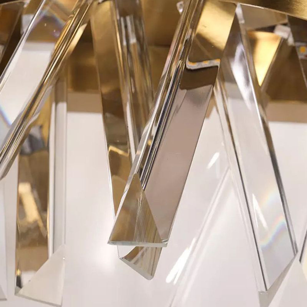 CrystalGold – LED-Wandleuchte mit Gold & Kristall