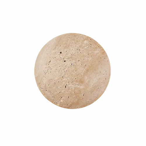 SerenGlow - Minimalistische Wandleuchte aus Travertin