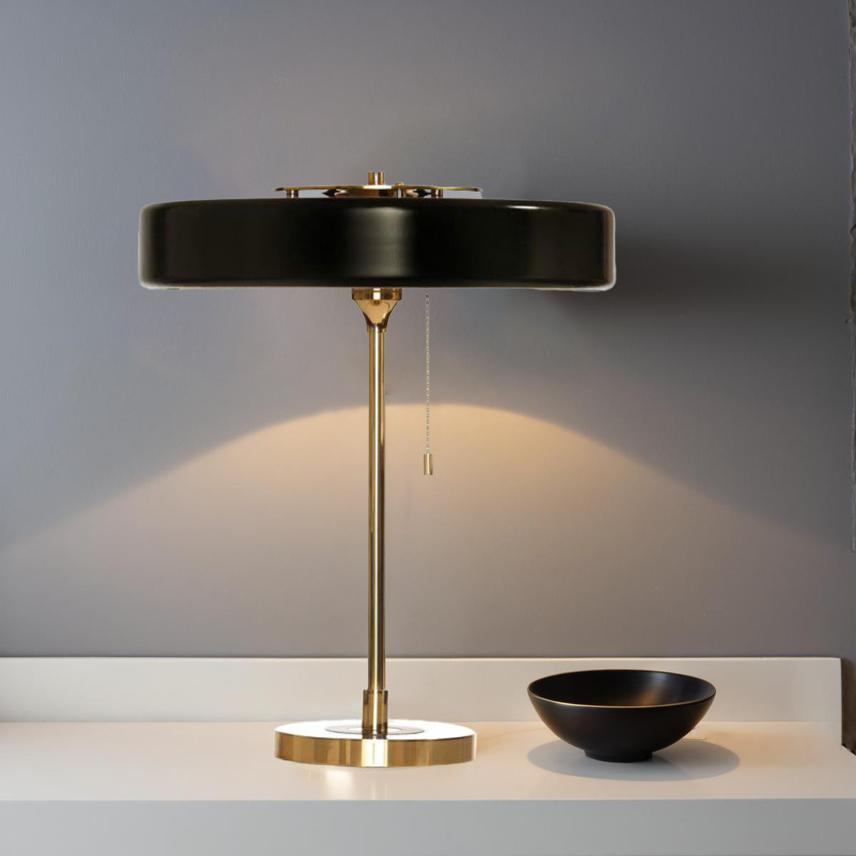 Retro Tischlampe im Nordic Stil – LED – Warmes Licht – Wohnzimmer