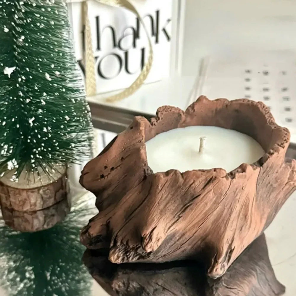 LumoNest Kerzenschale Vintage-Stil Bronze für Tischdeko Innen