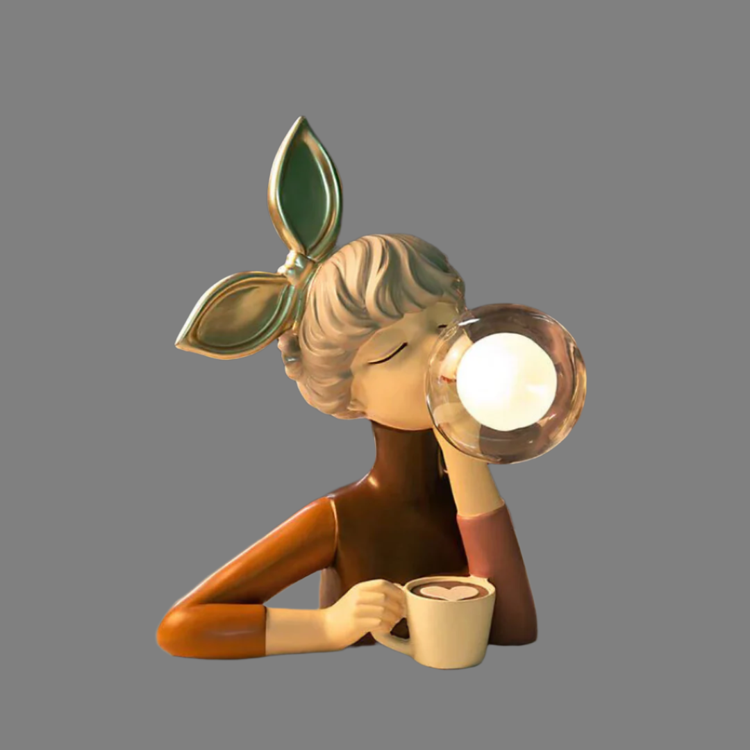 SorellaLuce Tischlampe Skulptural Modern Beige für Wohnzimmer