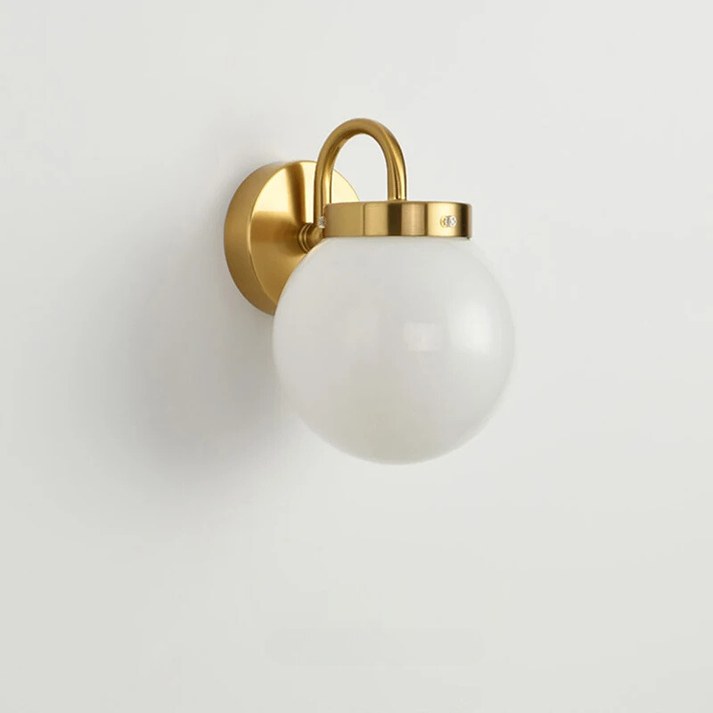 Eleganza LED-Wandleuchte - skandinavisches Design mit Glaslampenschirm