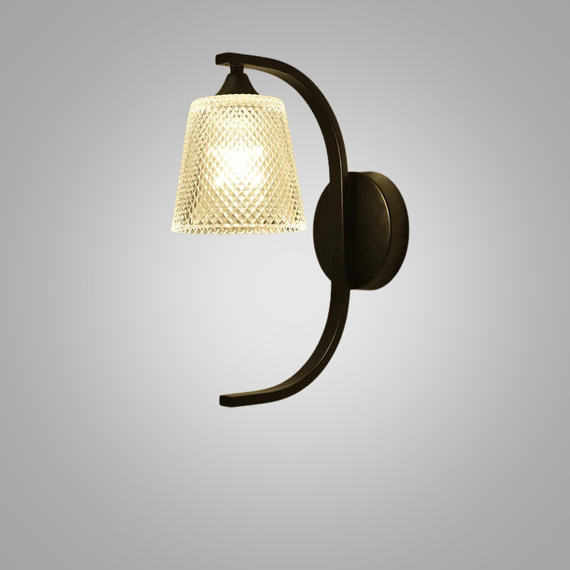 BirdLuxe - Elegante Wandleuchte mit Vogeldesign - Holz und Glas für das Schlafzimmer