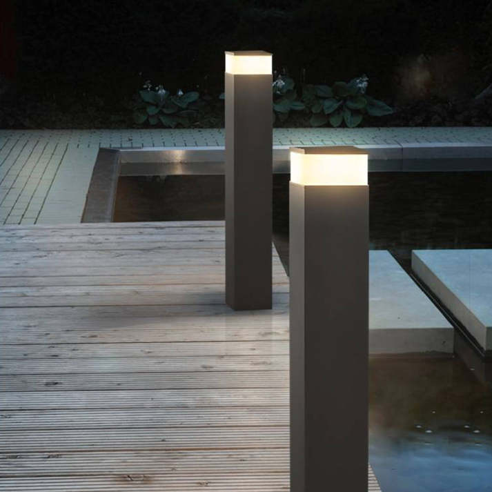 InduLuce Außenlampe LED Rechteckig Metall Anthrazit für Terrasse